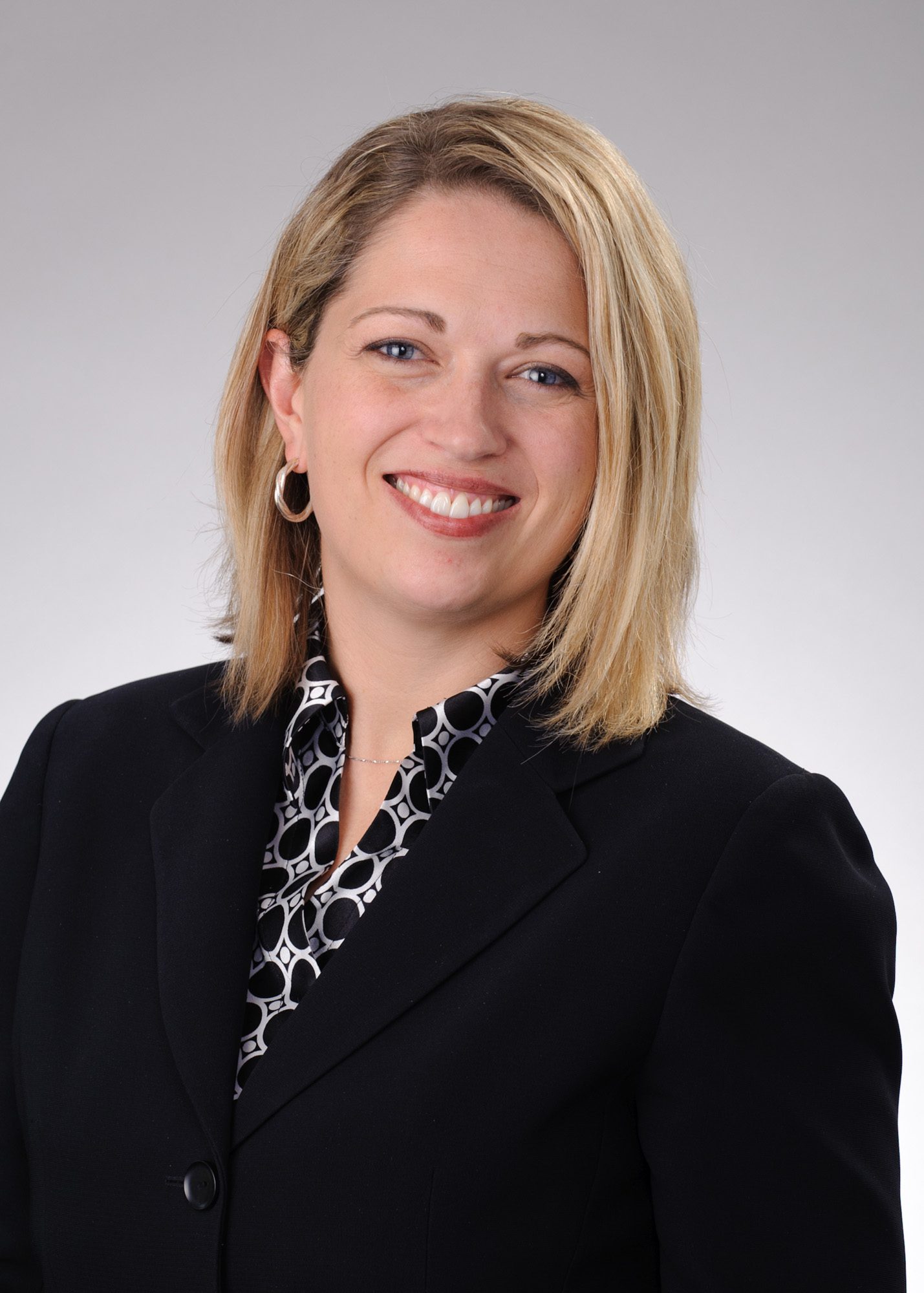 informal portrait of blond female executive